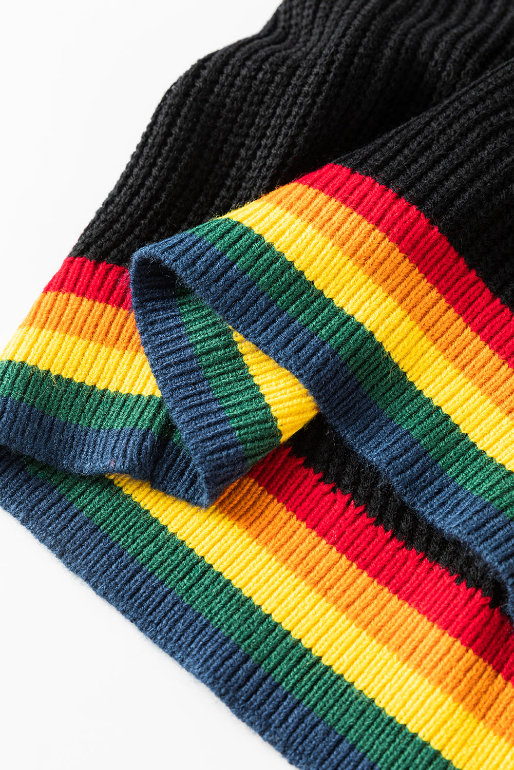 MERRY & BRIGHT Ribbed Round Neck Sweater-Angel Casuals