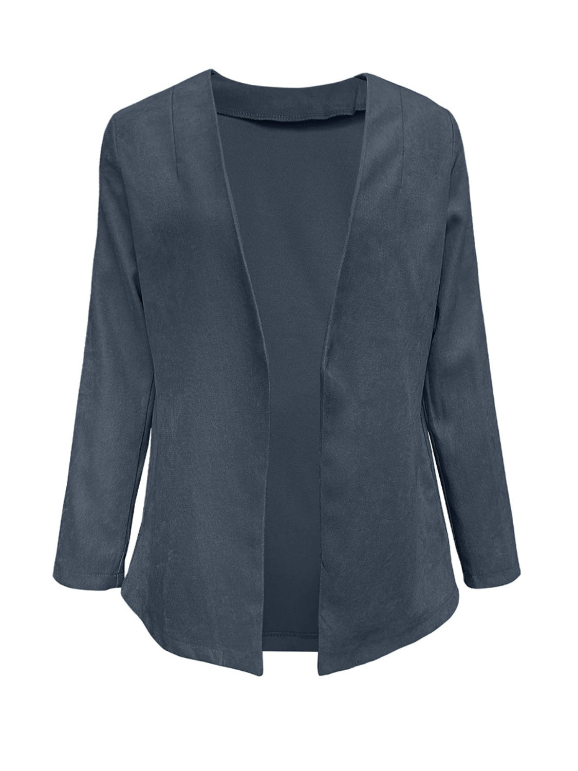 Open Front Long Sleeve Cardigan-Angel Casuals