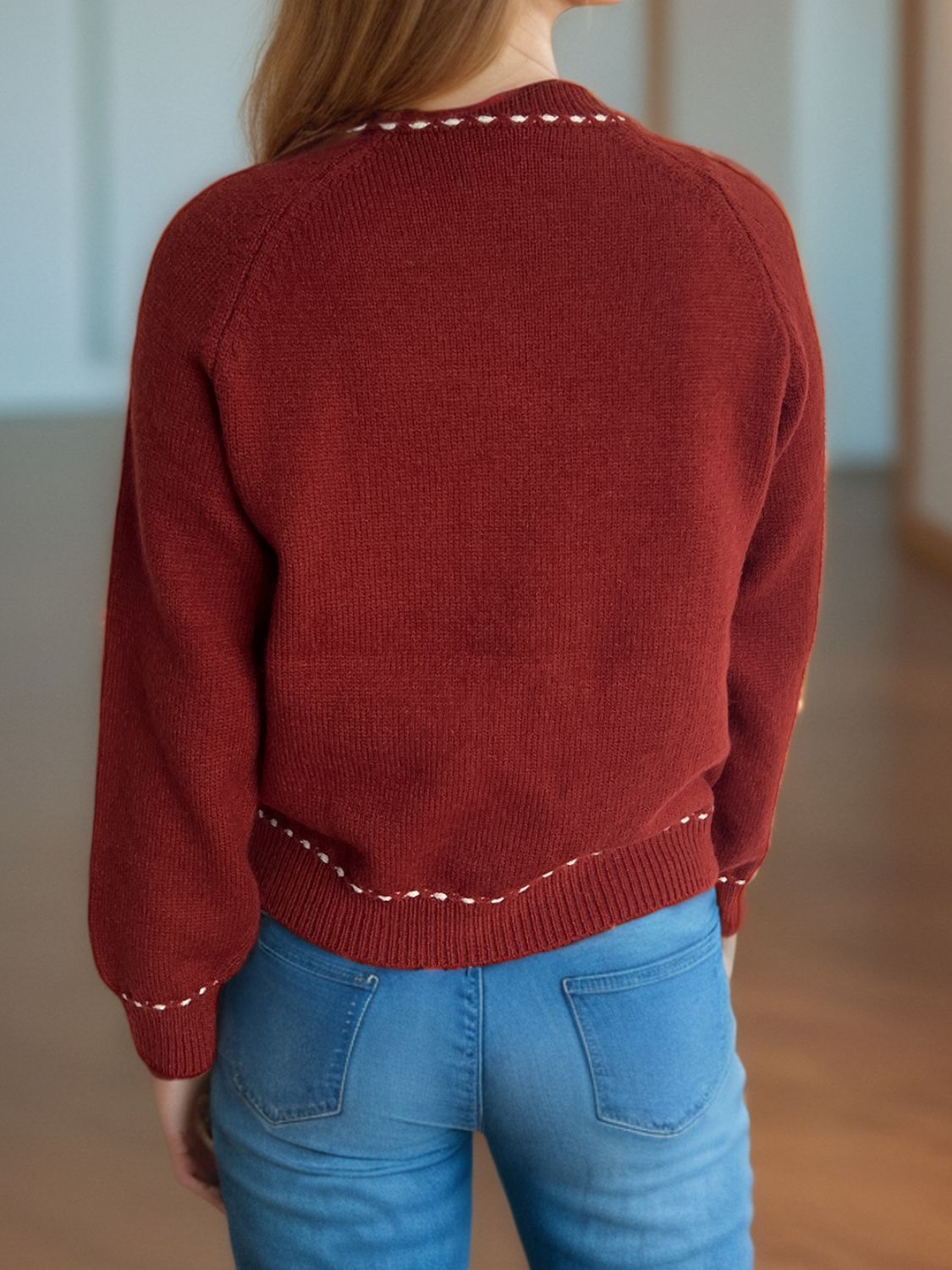 Button Down Long Sleeve Cardigan-Angel Casuals