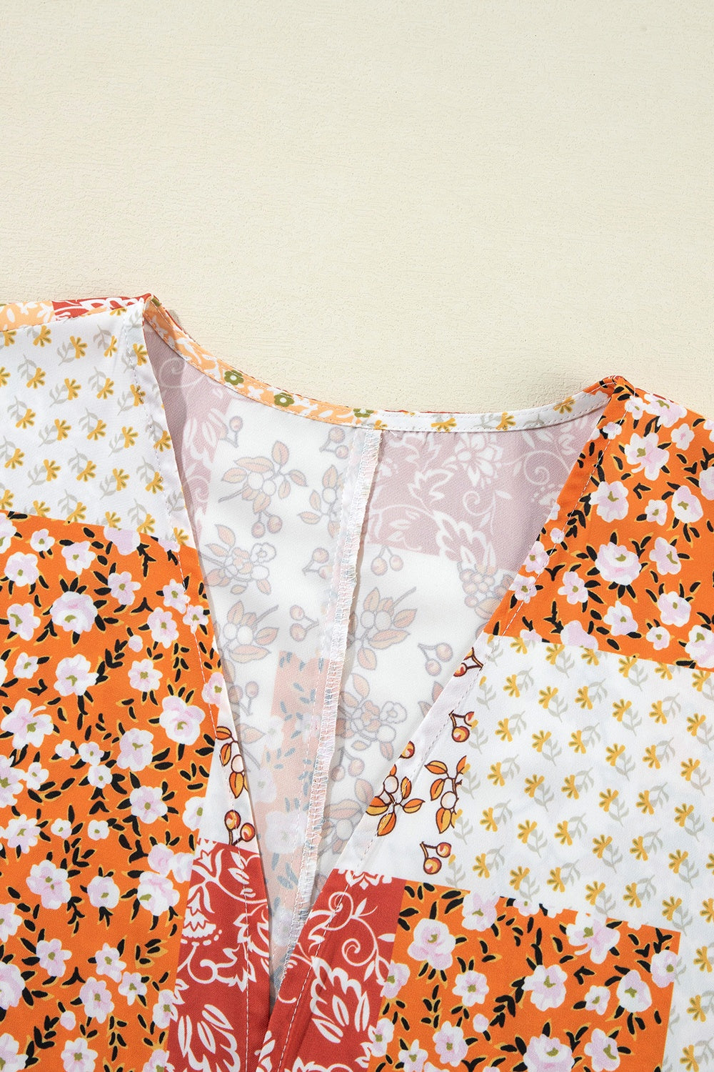 Printed Open Front Long Sleeve Cover-Up-Angel Casuals