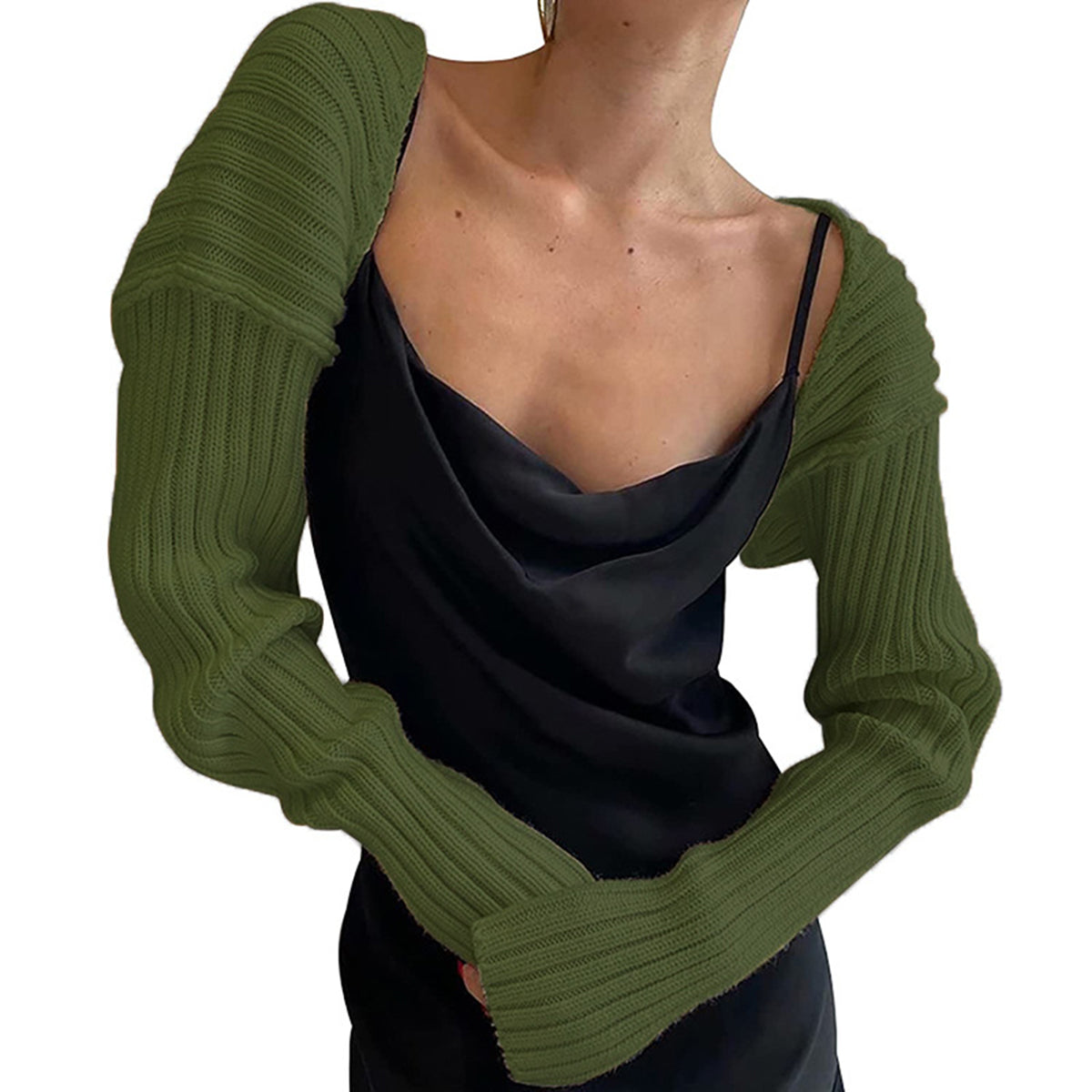 Long Sleeve Knit Bolero-Angel Casuals