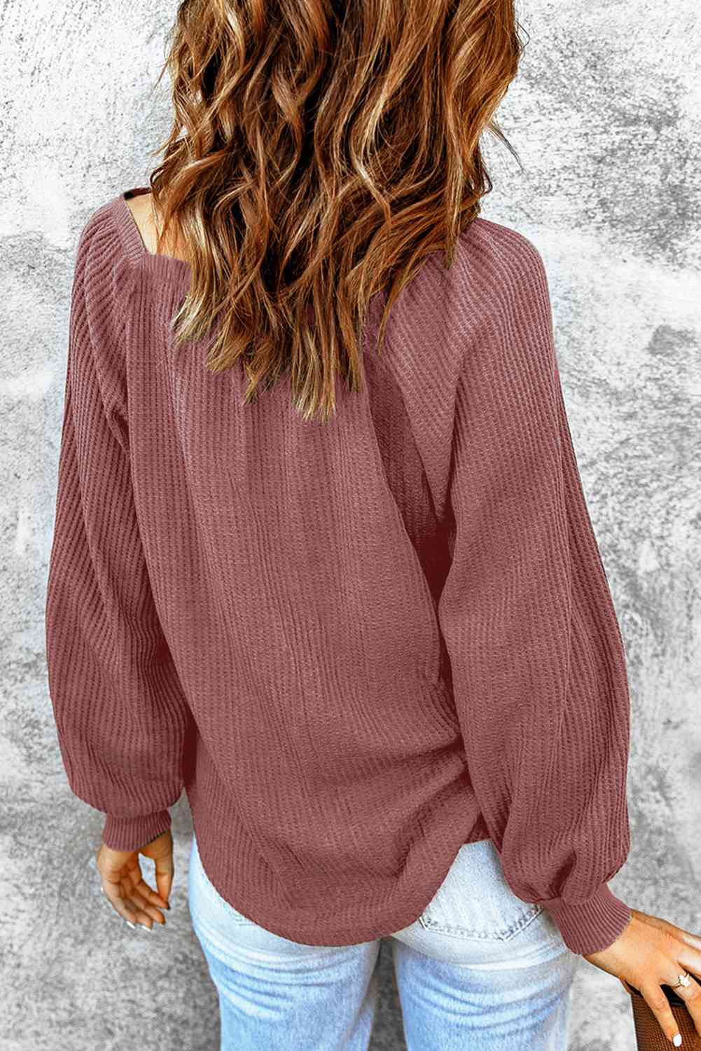 Square Neck Raglan Sleeve T-Shirt-Angel Casuals