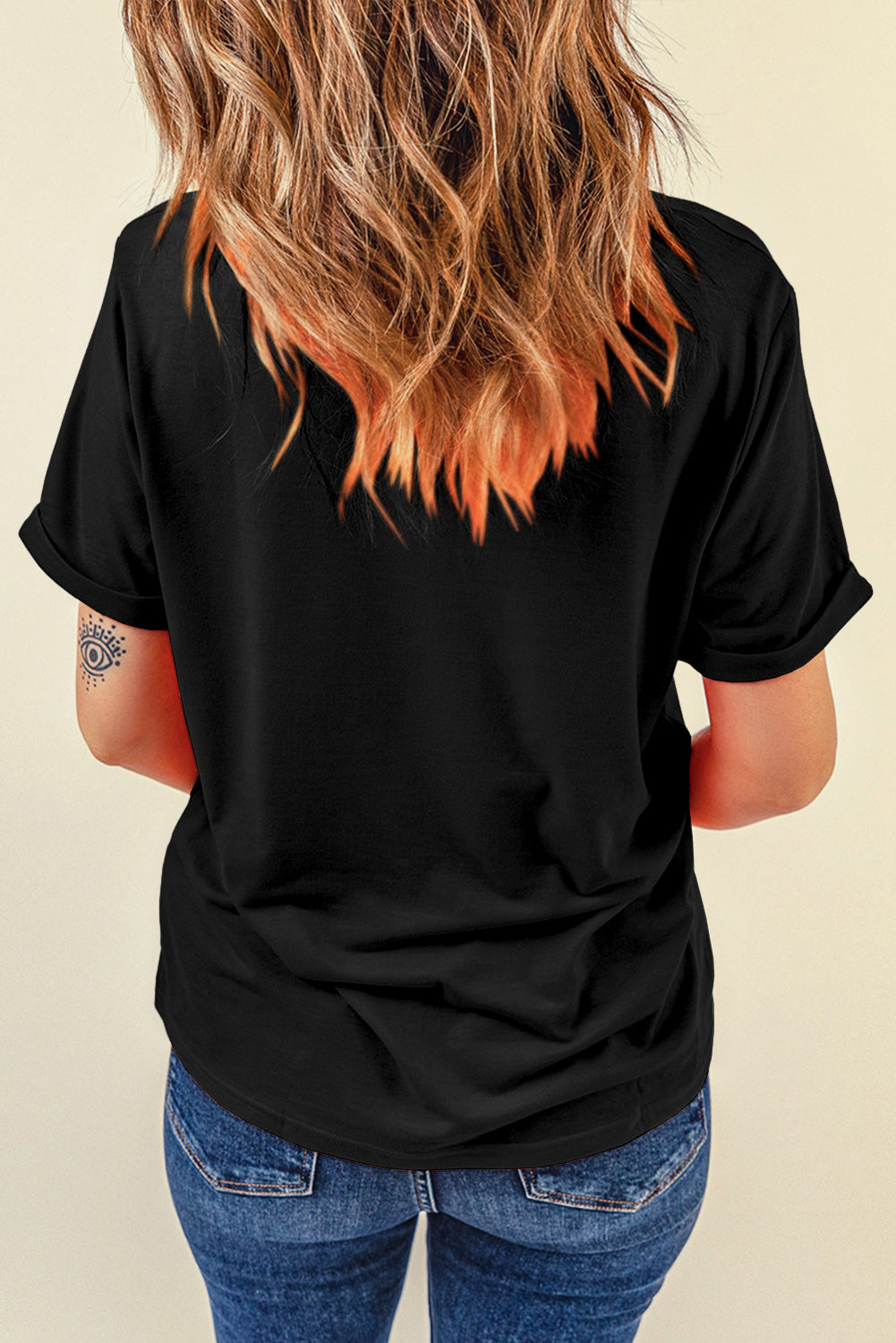 RAISED ON COUNTRY Round Neck T-Shirt-Angel Casuals