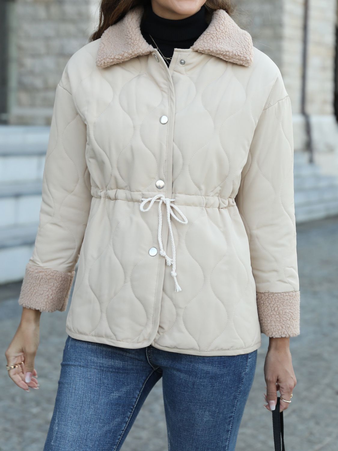 Ivy Lane Snap Down Collared Jacket-Angel Casuals