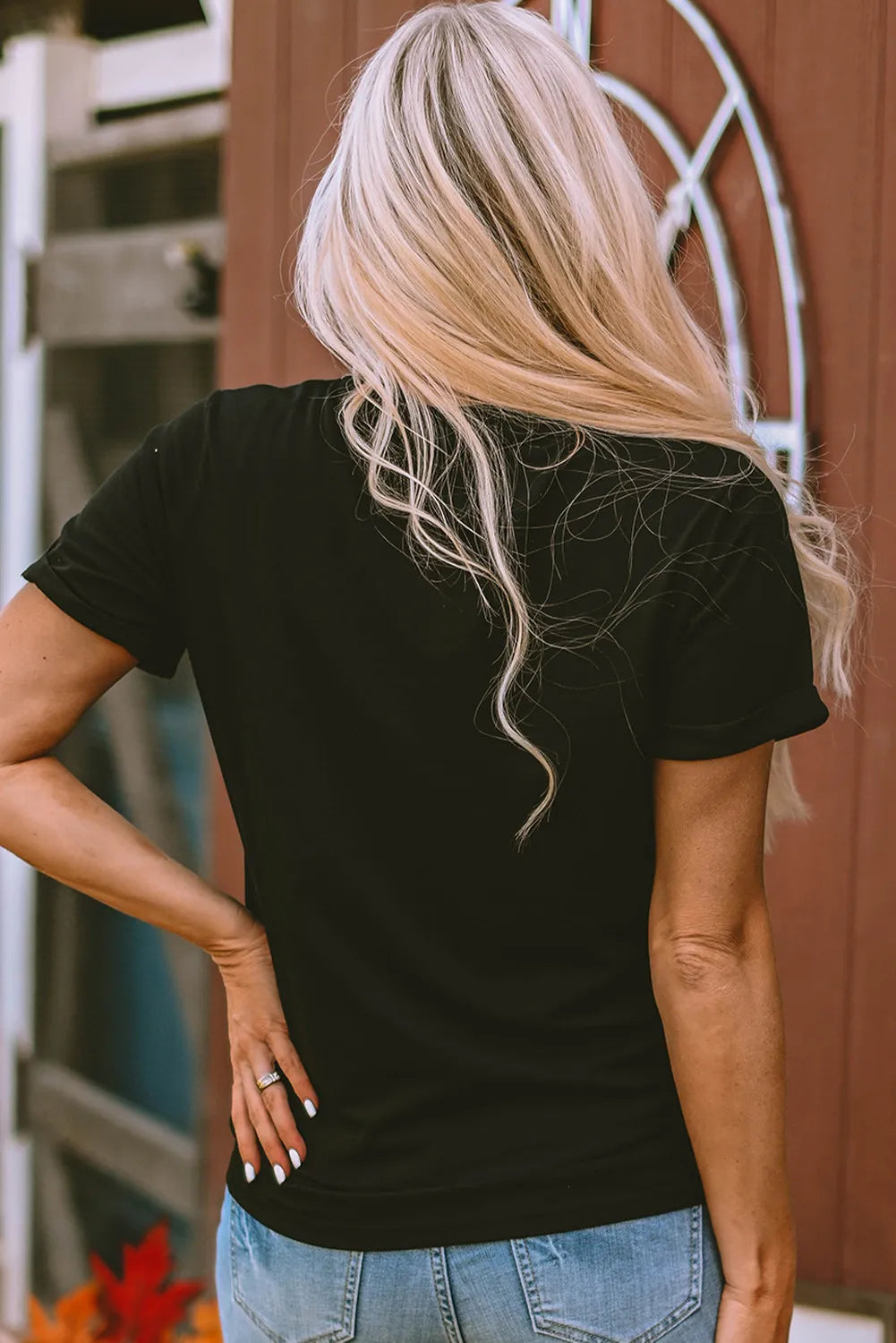 Graphic Round Neck Short Sleeve T-Shirt-Angel Casuals