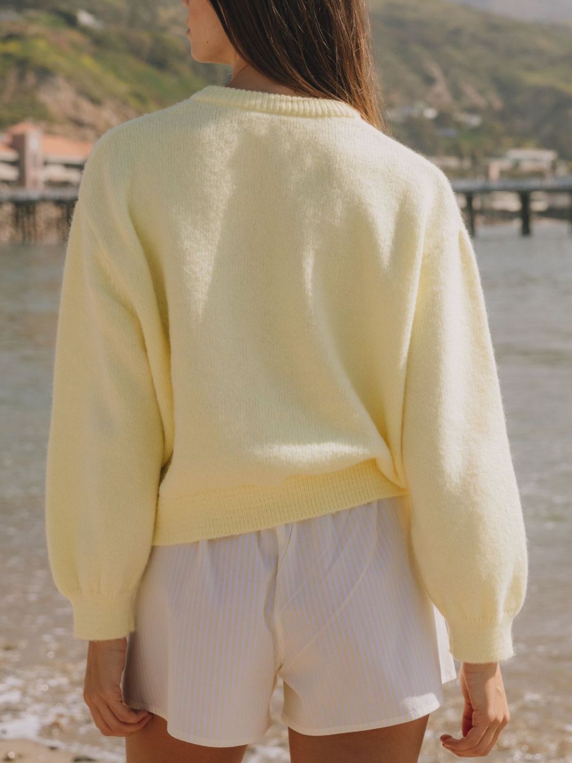 Button Down Long Sleeve Cardigan-Angel Casuals