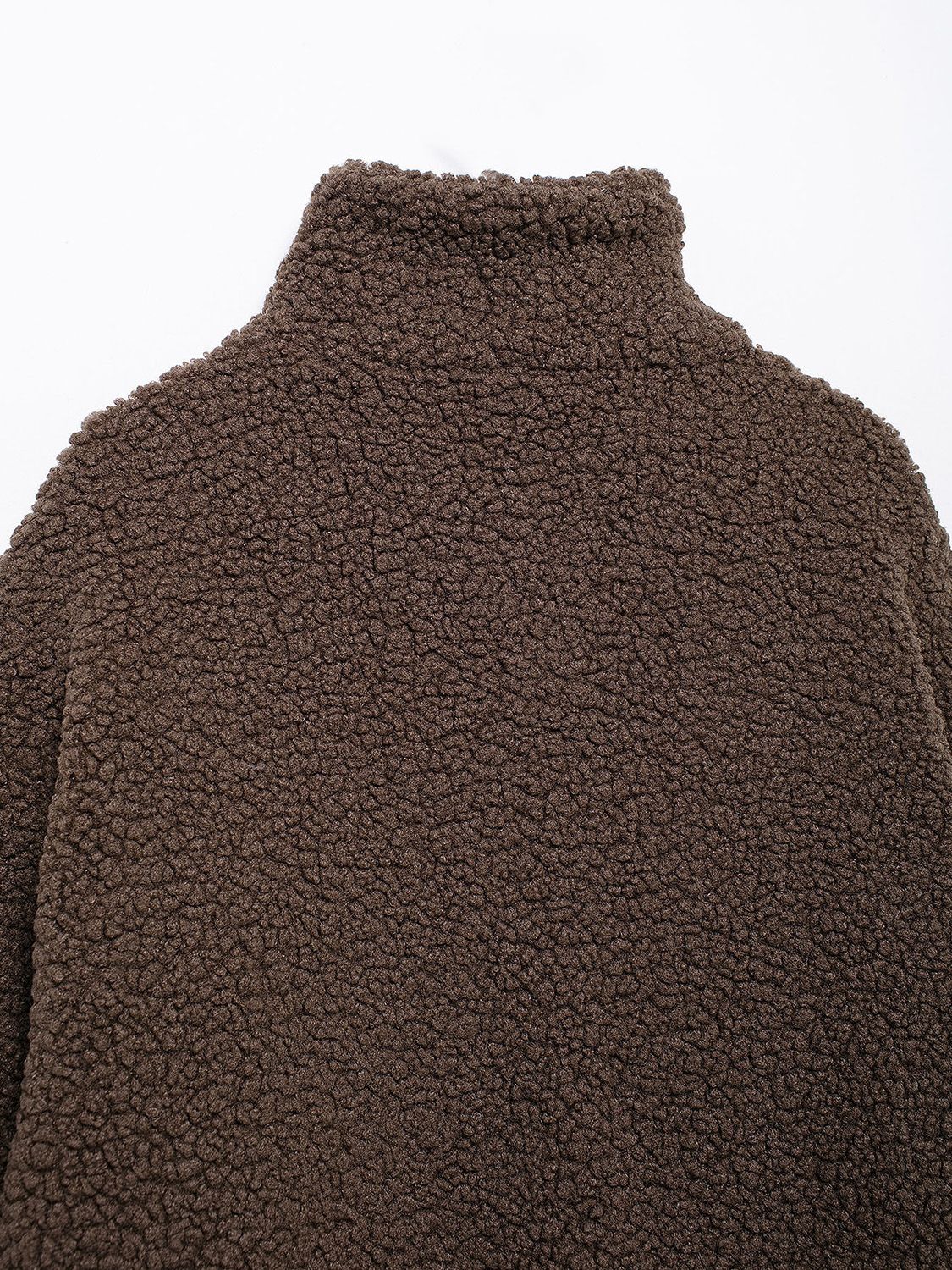 Zip Up Turtleneck Long Sleeve Plush Jacket-Angel Casuals
