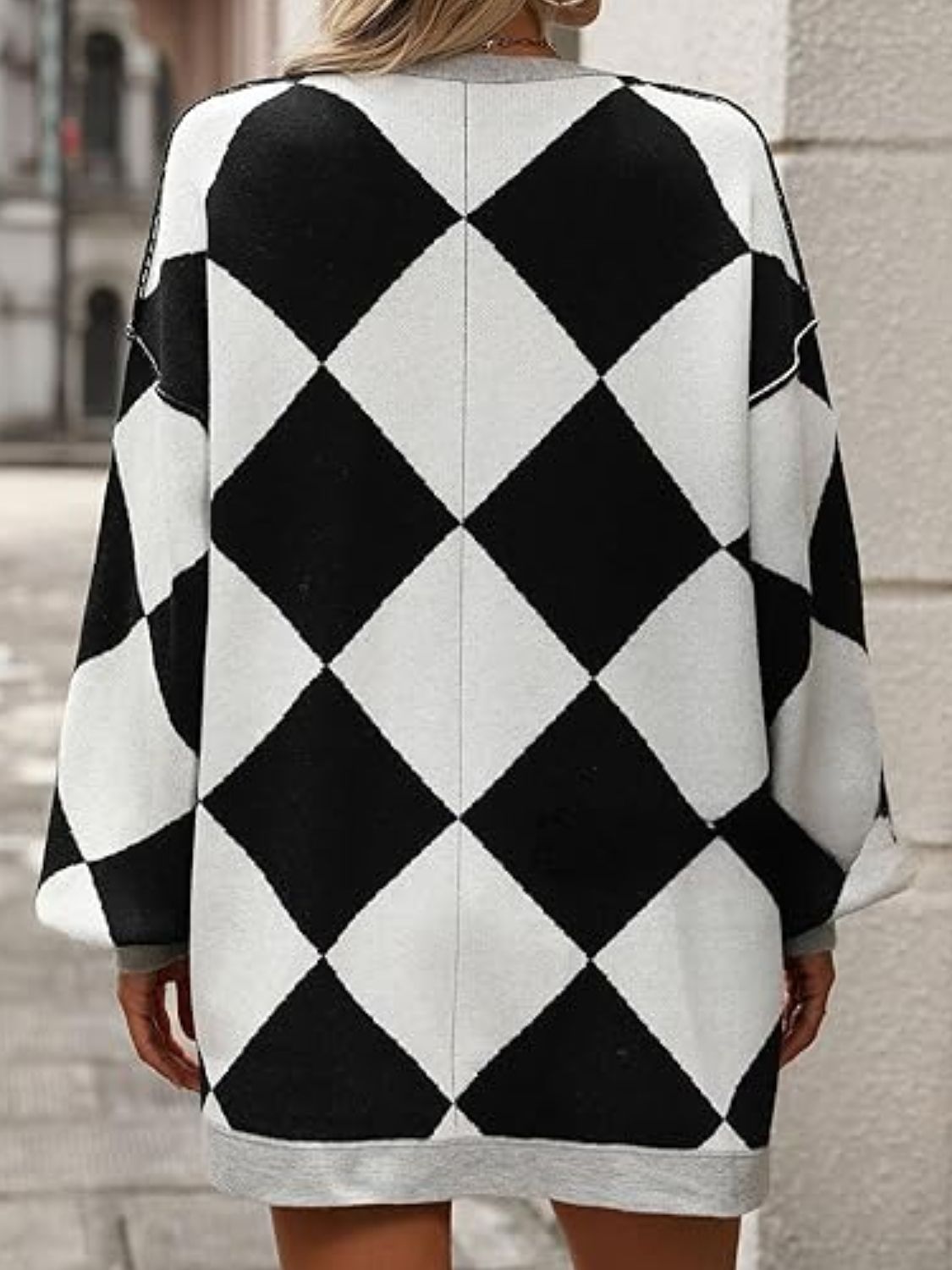 Color Block Button Down Long Sleeve Cardigan-Angel Casuals