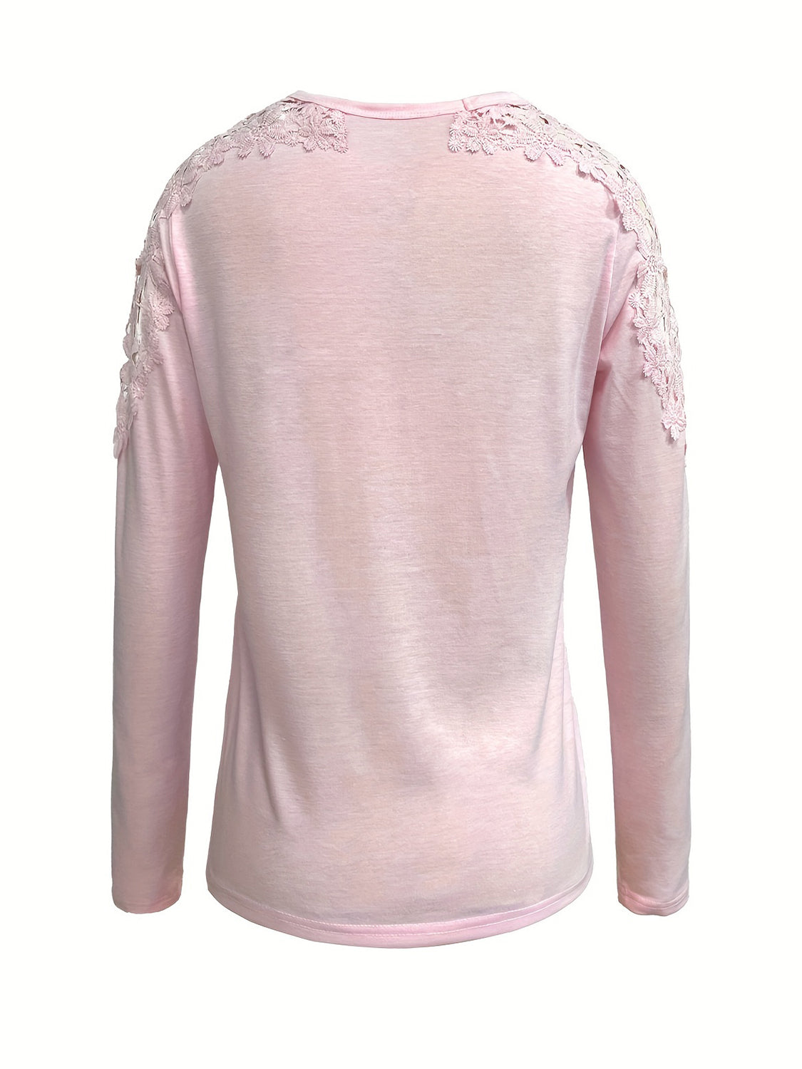 Full Size Cutout Round Neck Long Sleeve T-Shirt-Angel Casuals