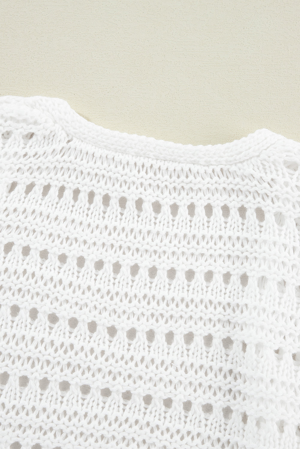 Openwork Open Front Long Sleeve Cardigan-Angel Casuals