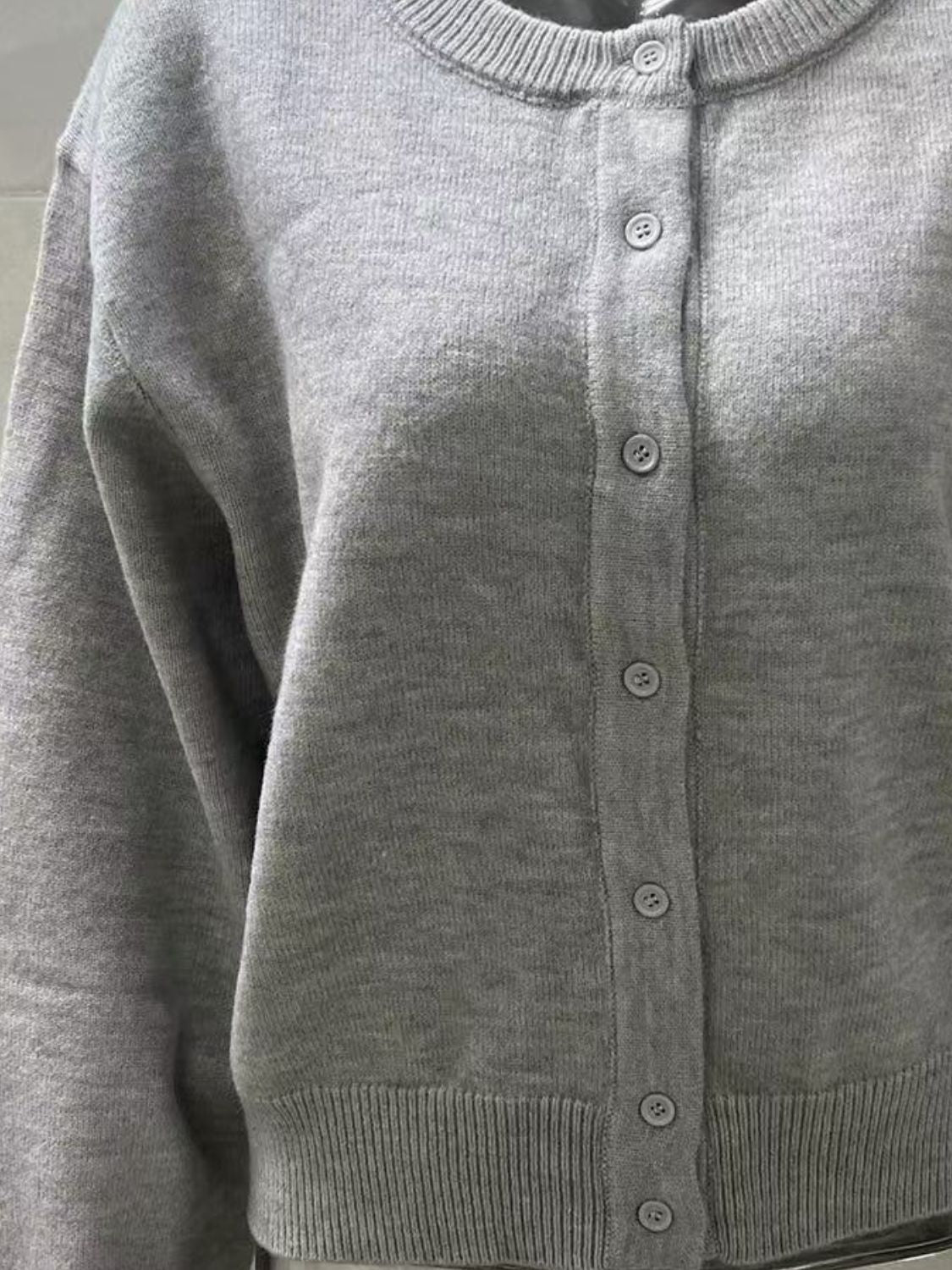 Button Down Long Sleeve Cardigan-Angel Casuals