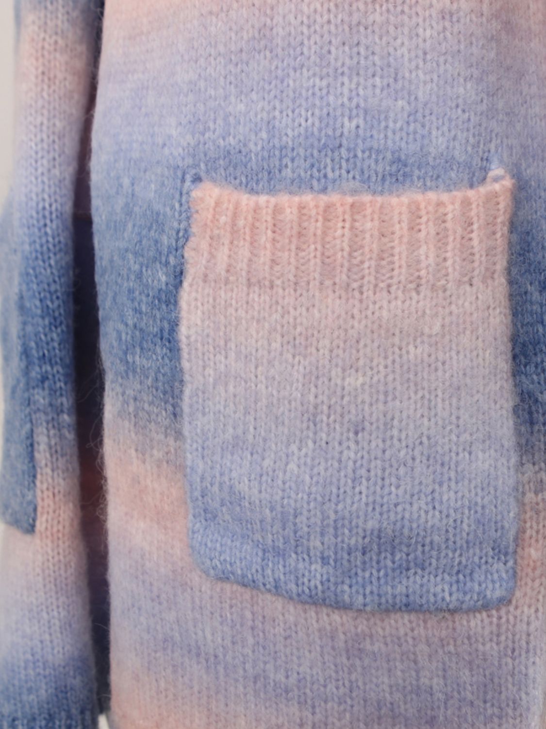 Angel Wings Full Size Pocketed Open Front Gradient Cardigan-Angel Casuals