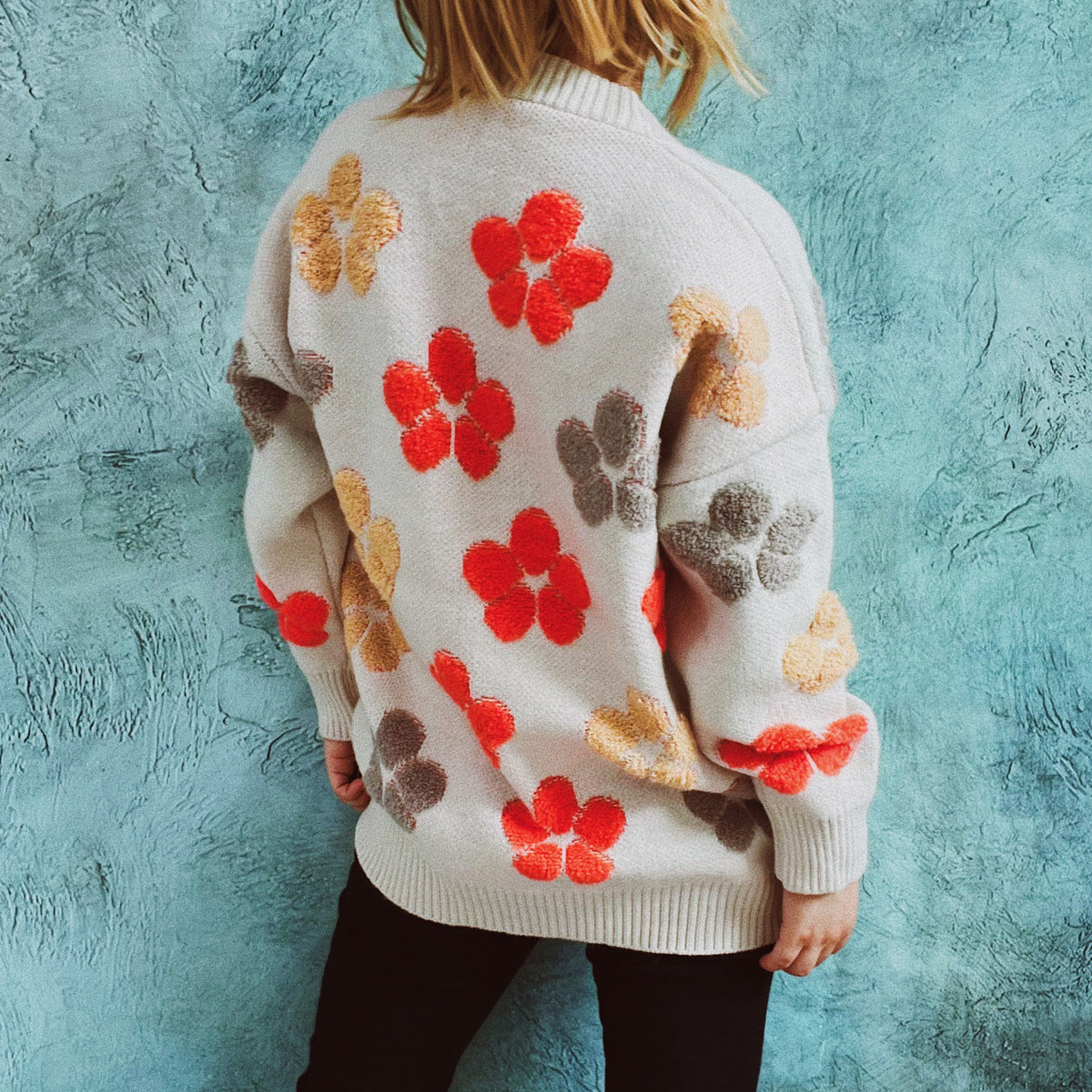 Floral V-Neck Button Up Cardigan with Pockets-Angel Casuals