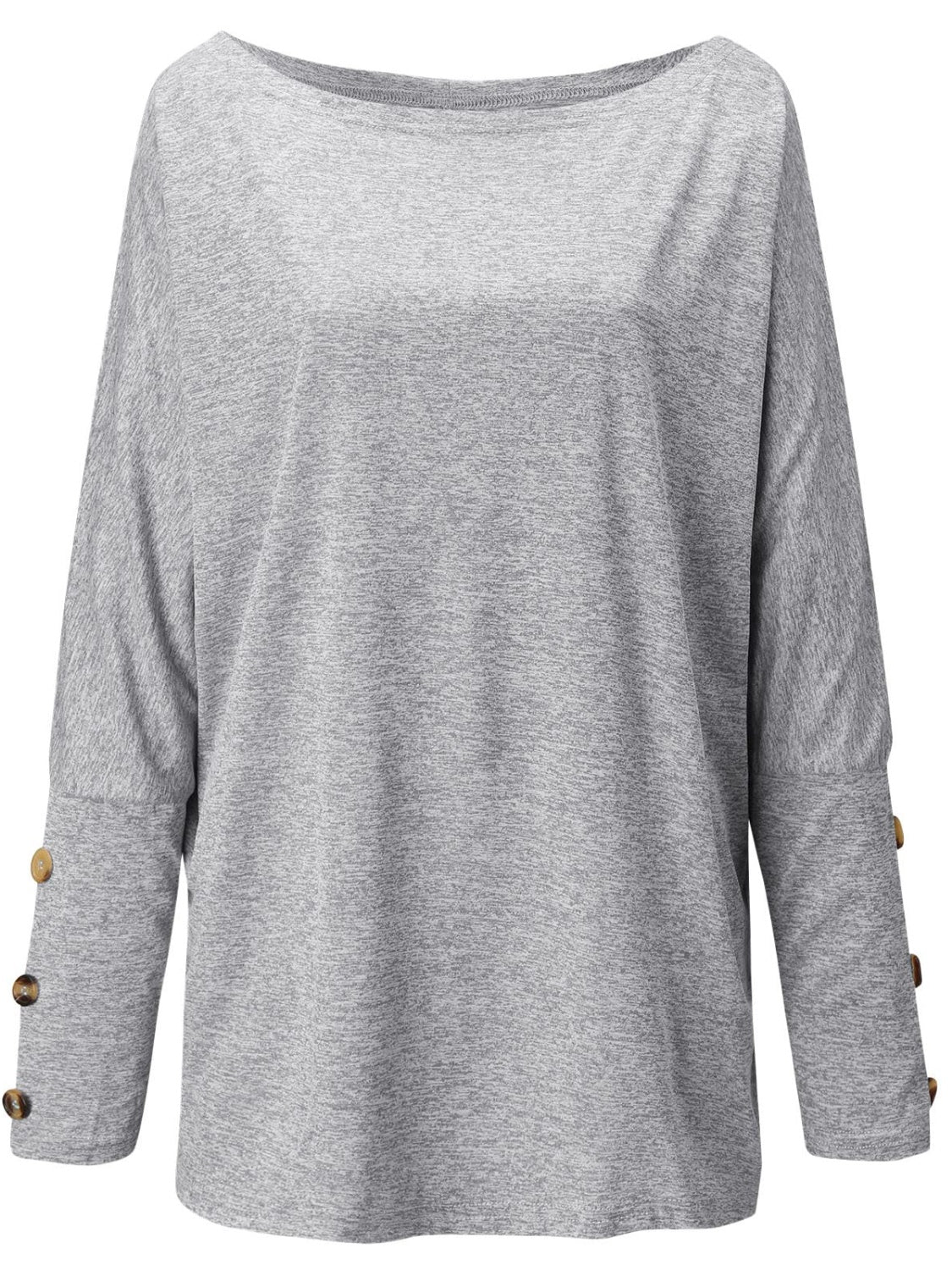 One Shoulder Long Sleeve T-Shirt-Angel Casuals