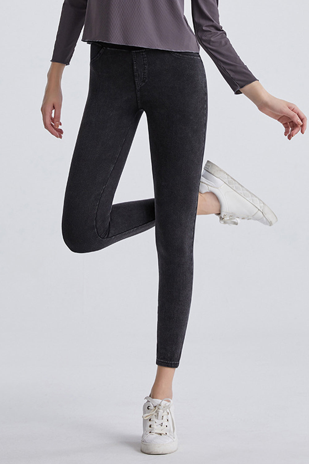 High Waist Cropped Jeans-Angel Casuals