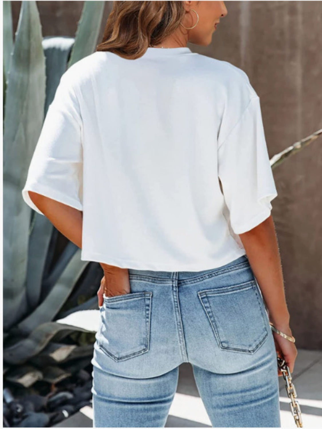 Round Neck Half Sleeve T-Shirt-Angel Casuals