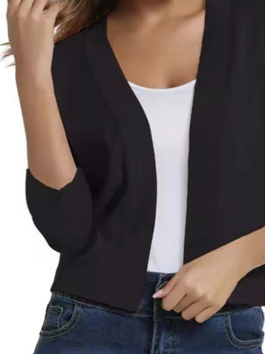 Open Front Cardigan-Angel Casuals