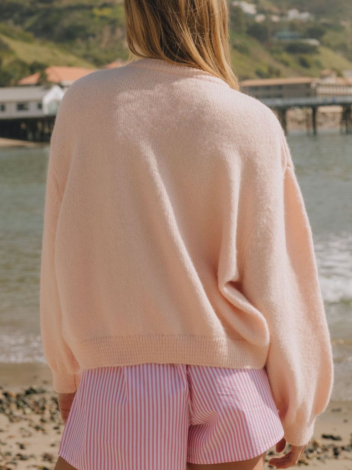 Button Down Long Sleeve Cardigan-Angel Casuals