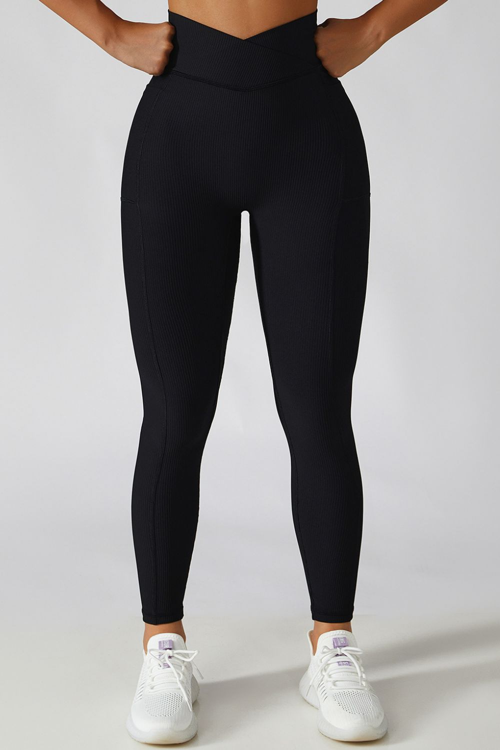 Basic Bae Crossover Waist Active Leggings-Angel Casuals