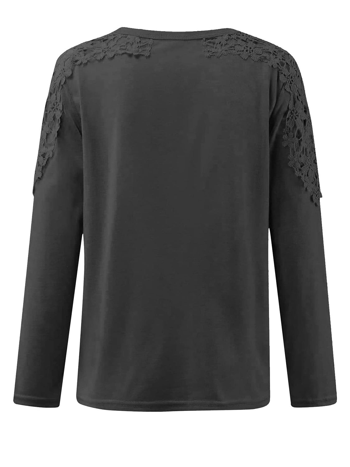 Full Size Cutout Round Neck Long Sleeve T-Shirt-Angel Casuals