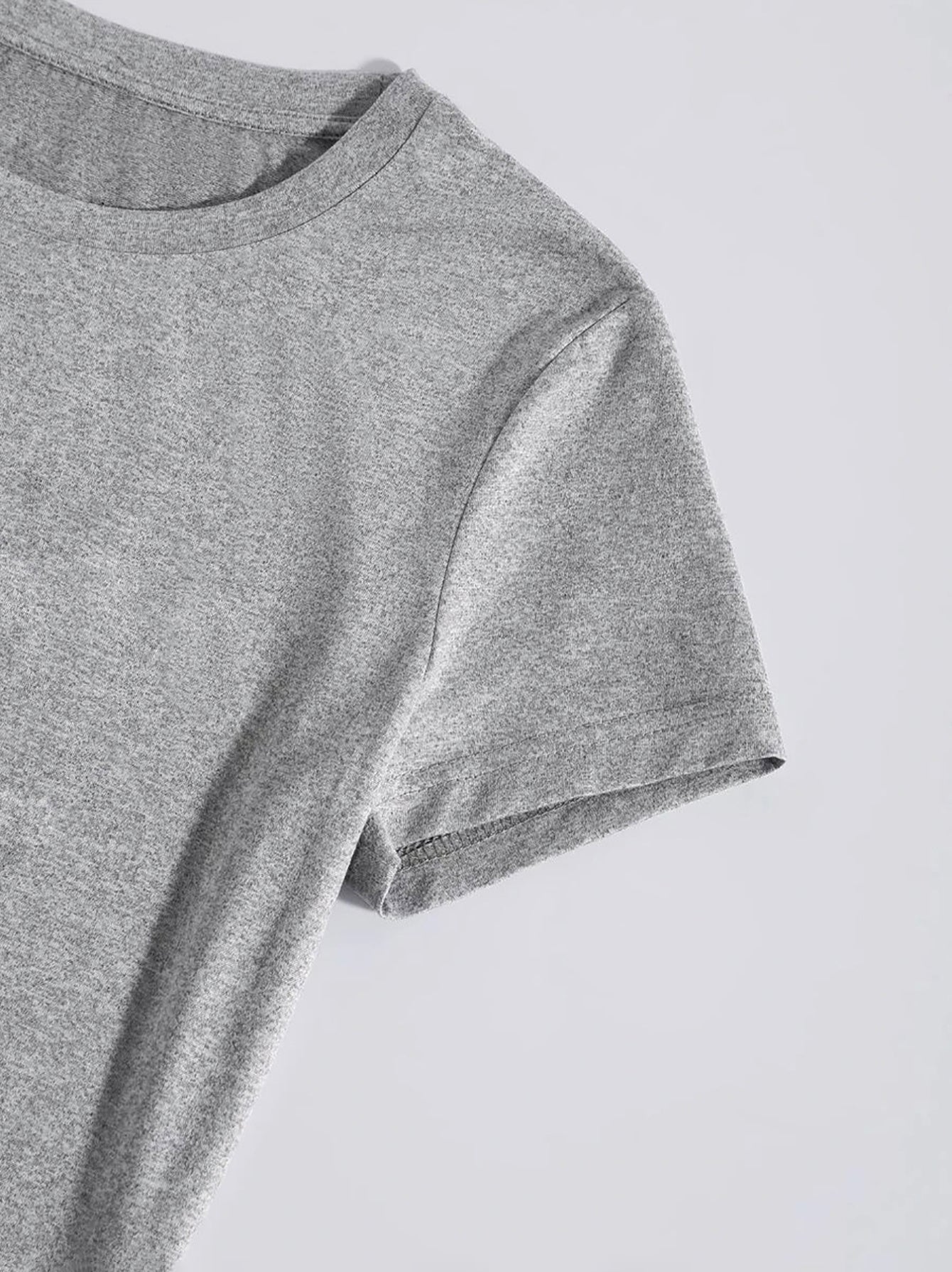 Letter Graphic Round Neck Short Sleeve T-Shirt-Angel Casuals