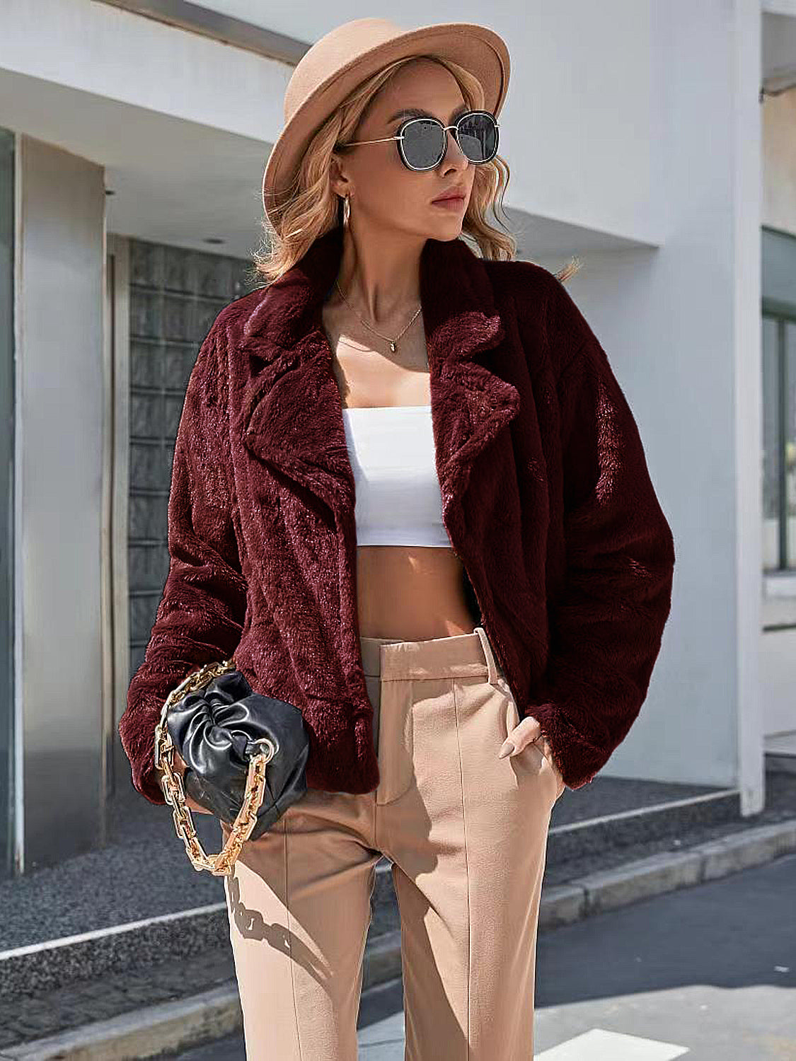 Ivy Lane Plush Open Front Dropped Shoulder Jacket-Angel Casuals