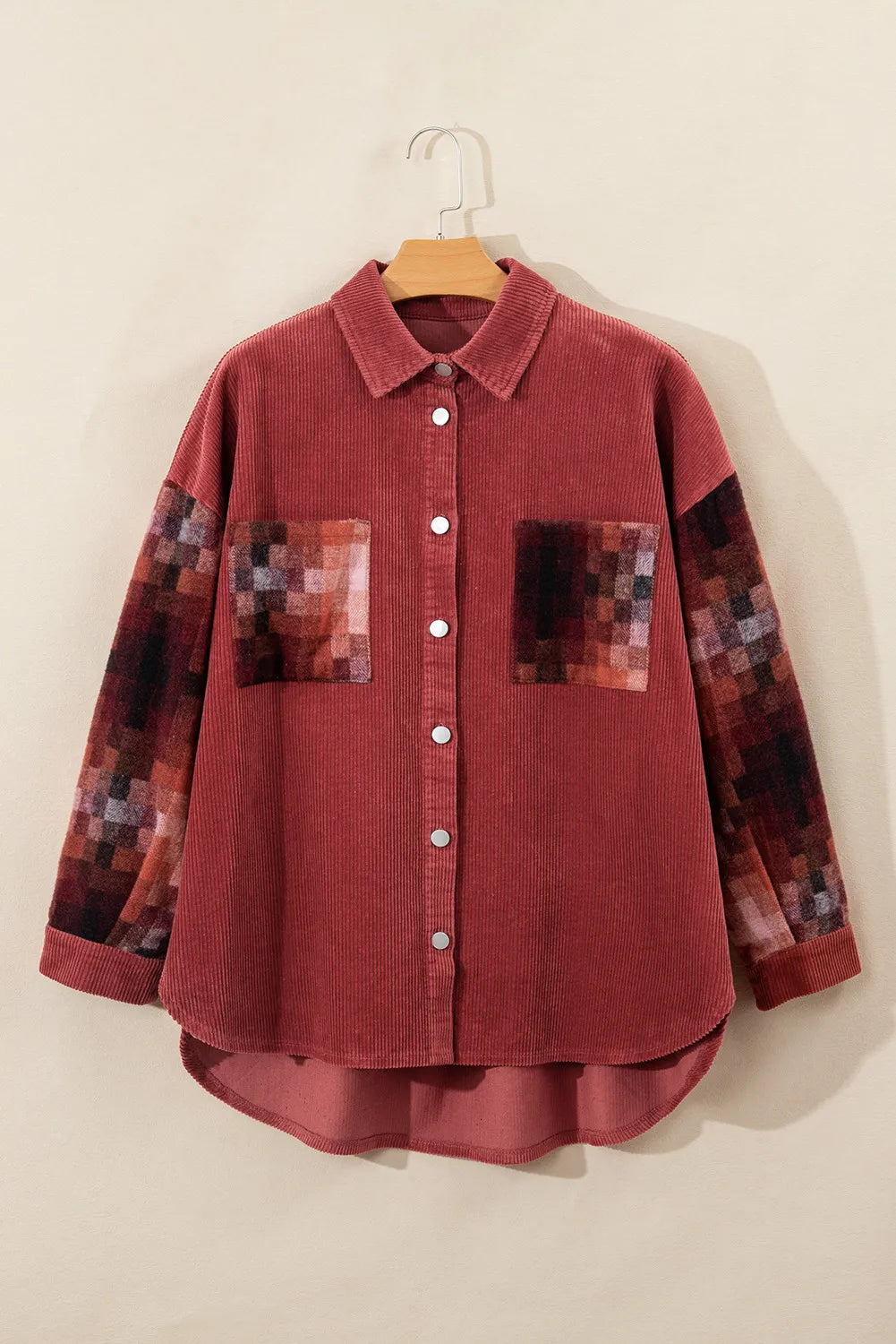 Button Up Long Sleeve Jacket-Angel Casuals