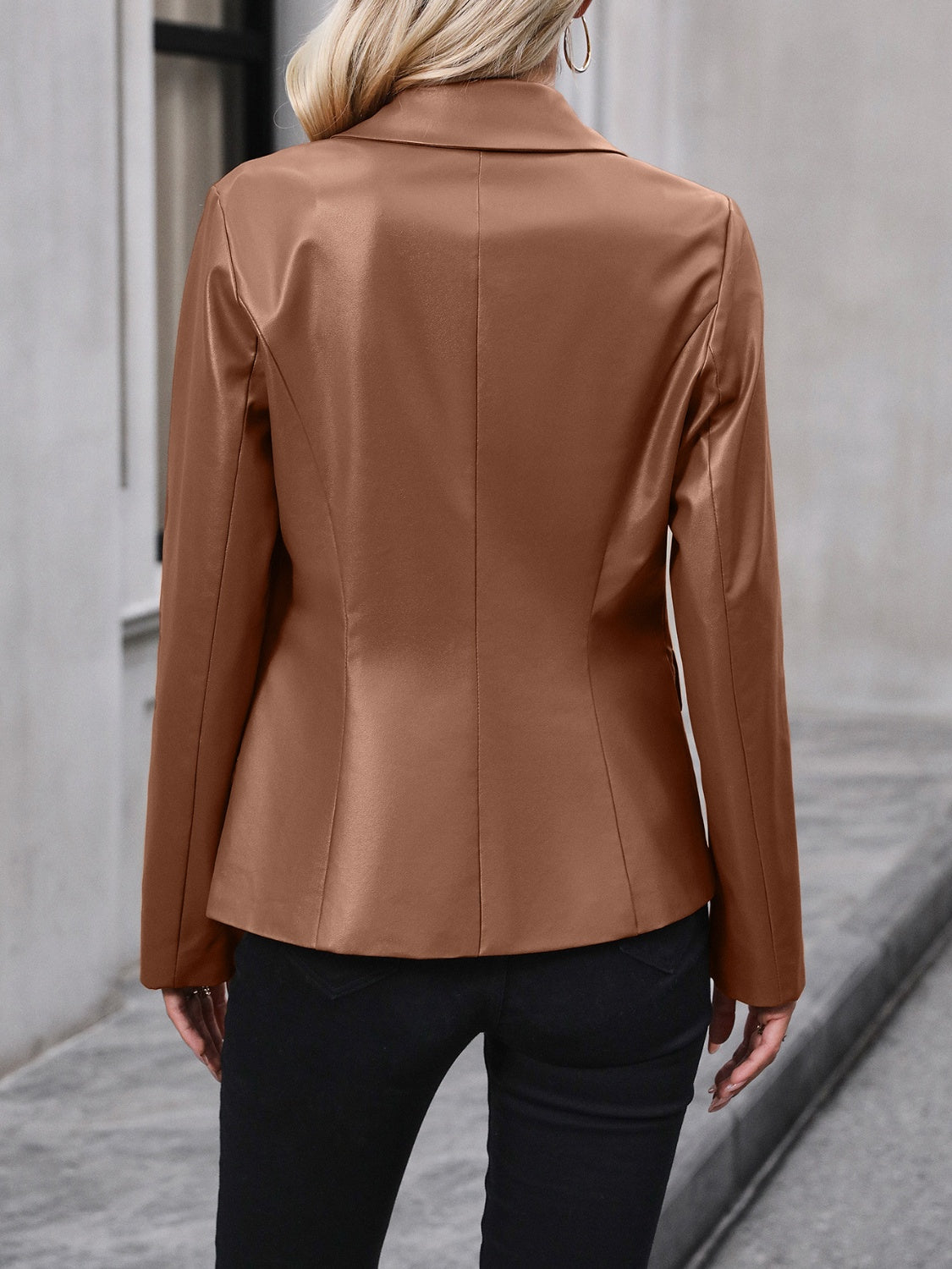 Ivy Lane Button Up Collared Neck Blazer-Angel Casuals