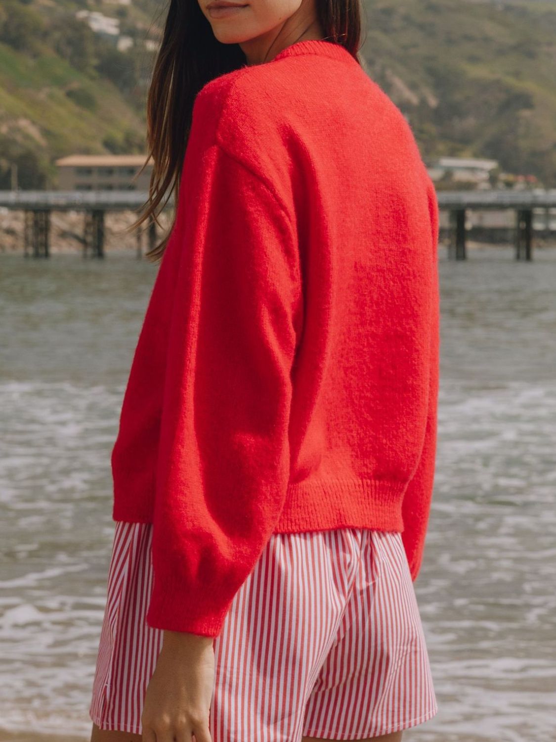 Button Down Long Sleeve Cardigan-Angel Casuals