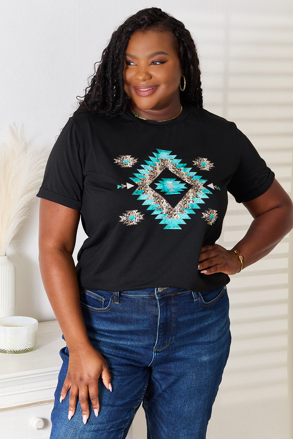 Simply Love Graphic Short Sleeve T-Shirt-Angel Casuals