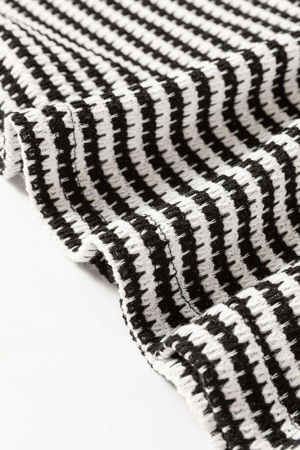 Striped Round Neck Long Sleeve Top-Angel Casuals
