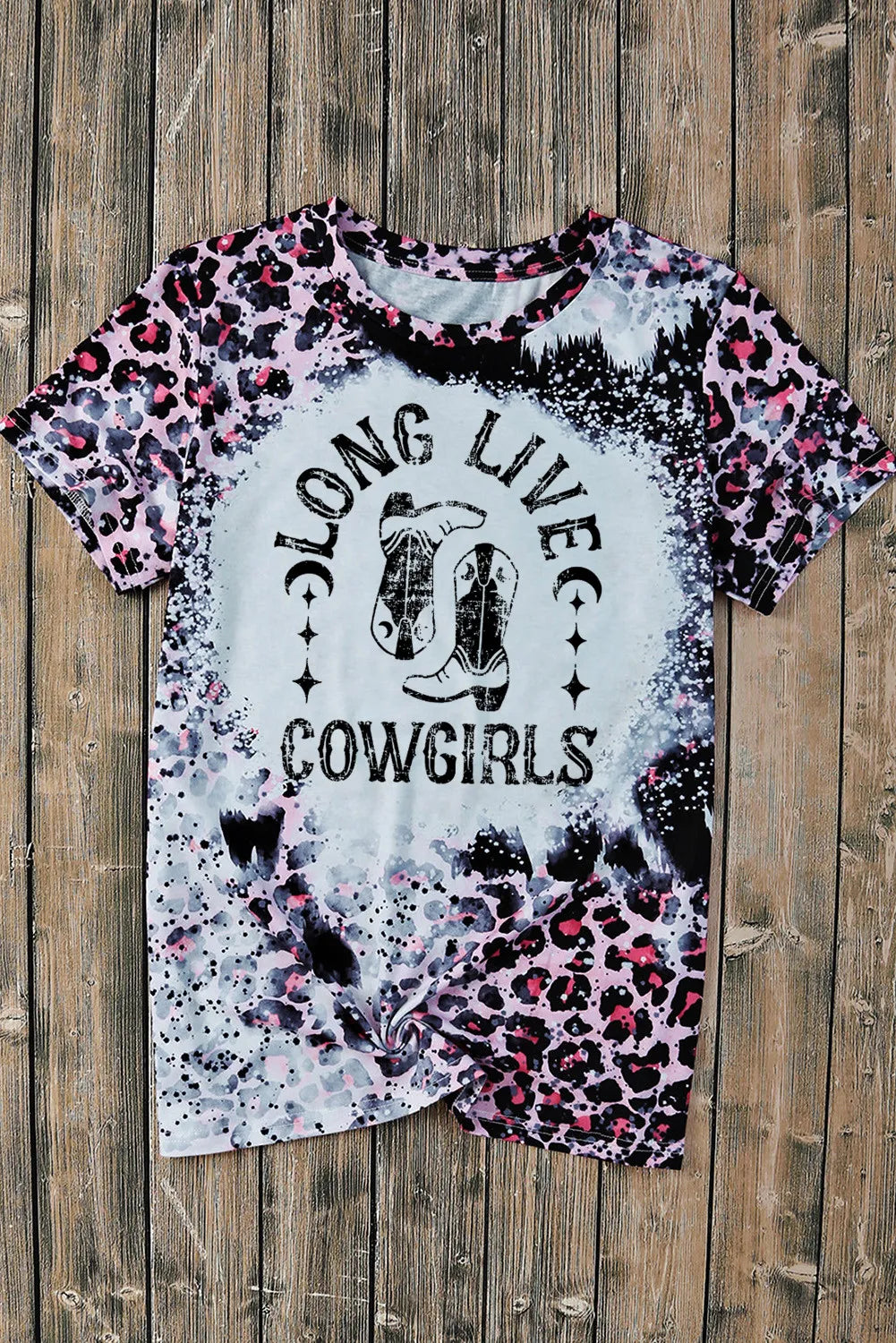 Graphic Round Neck Short Sleeve T-Shirt-Angel Casuals