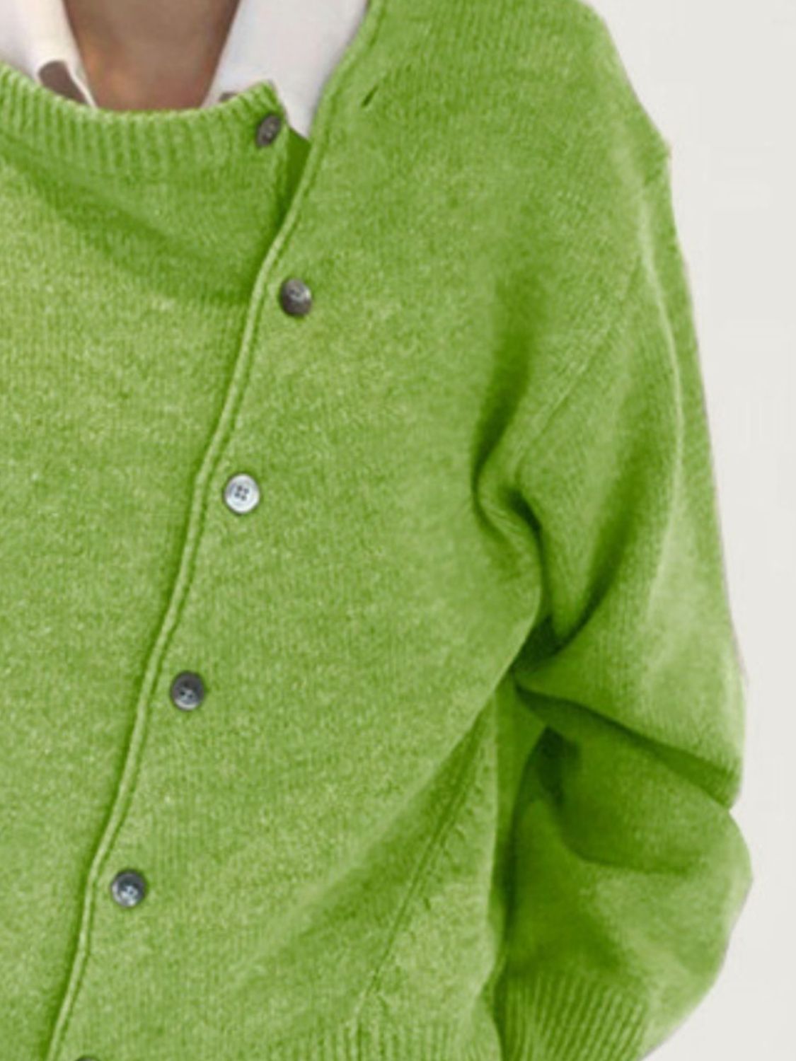 Dropped Shoulder Buttoned Cardigan-Angel Casuals