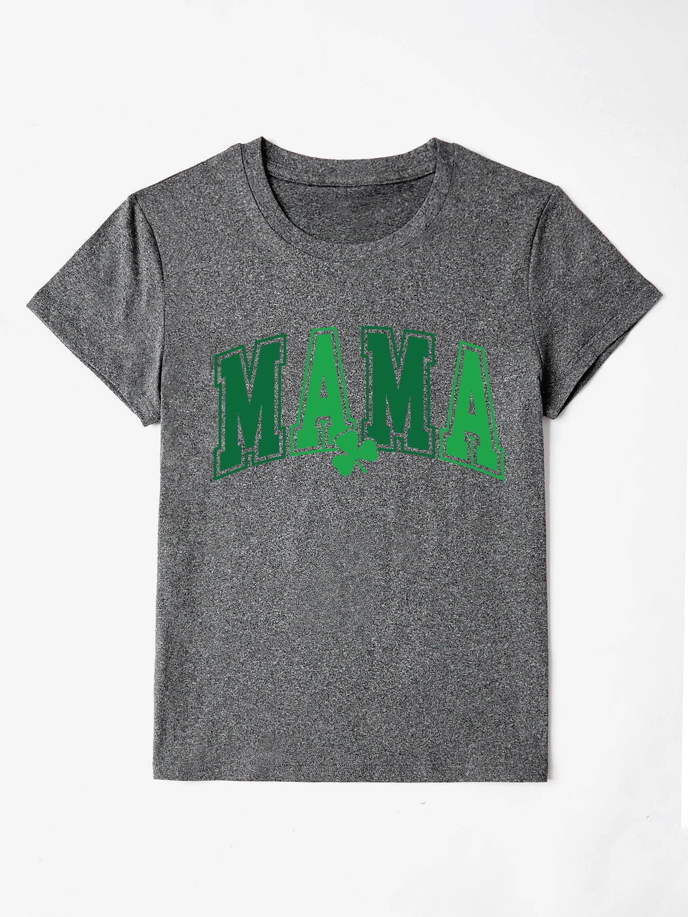 MAMA Round Neck Short Sleeve T-Shirt-Angel Casuals