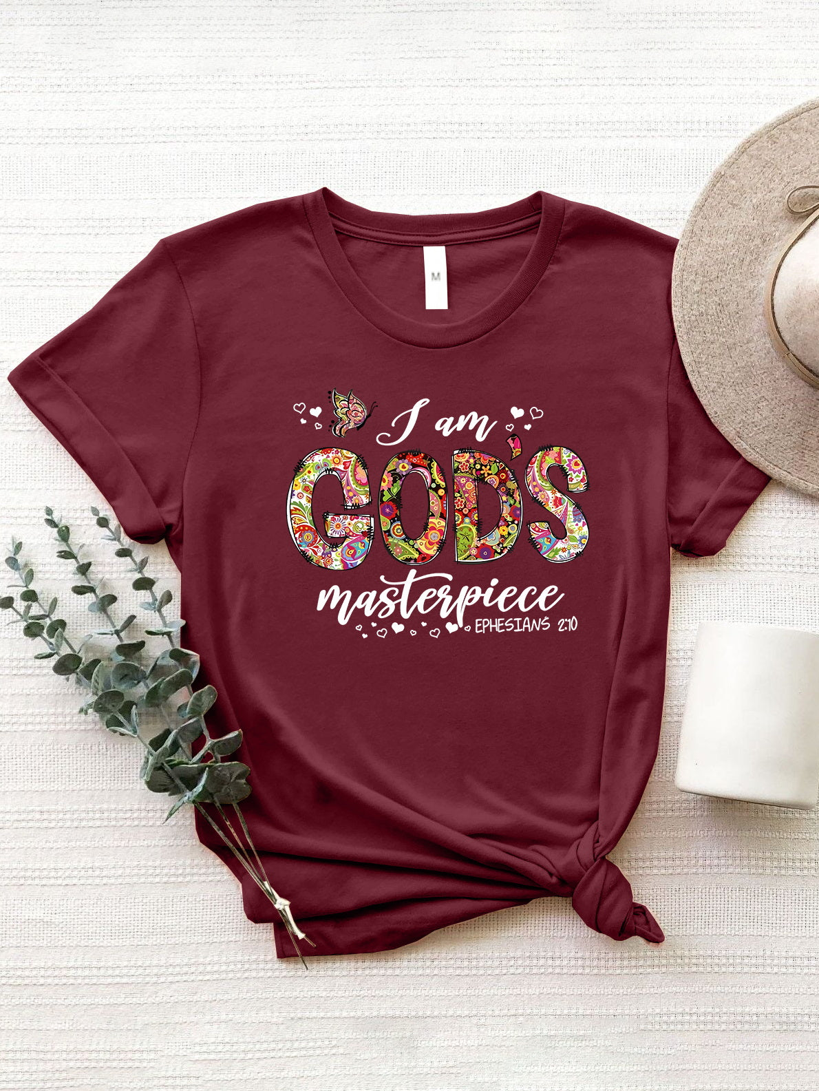 Letter Graphic Round Neck Short Sleeve T-Shirt-Angel Casuals