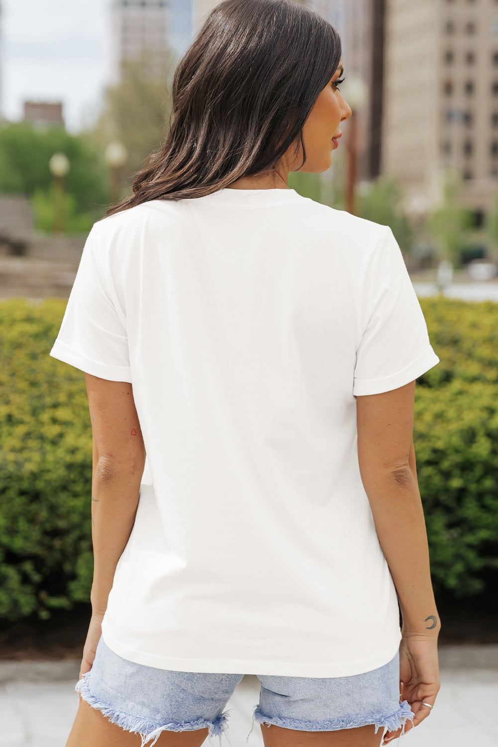 Pumpkin Round Neck Short Sleeve T-Shirt-Angel Casuals