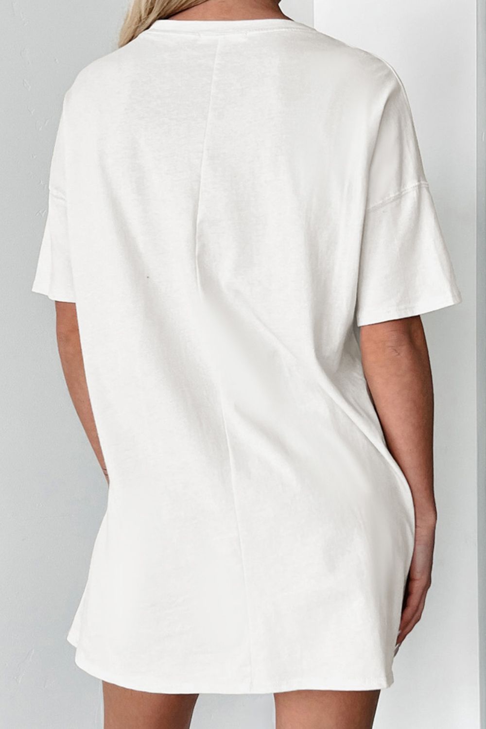 Graphic Round Neck Half Sleeve T-Shirt-Angel Casuals