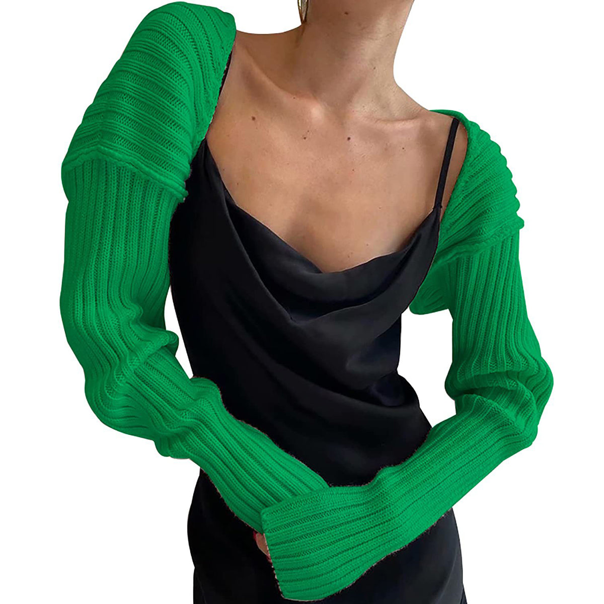 Long Sleeve Knit Bolero-Angel Casuals