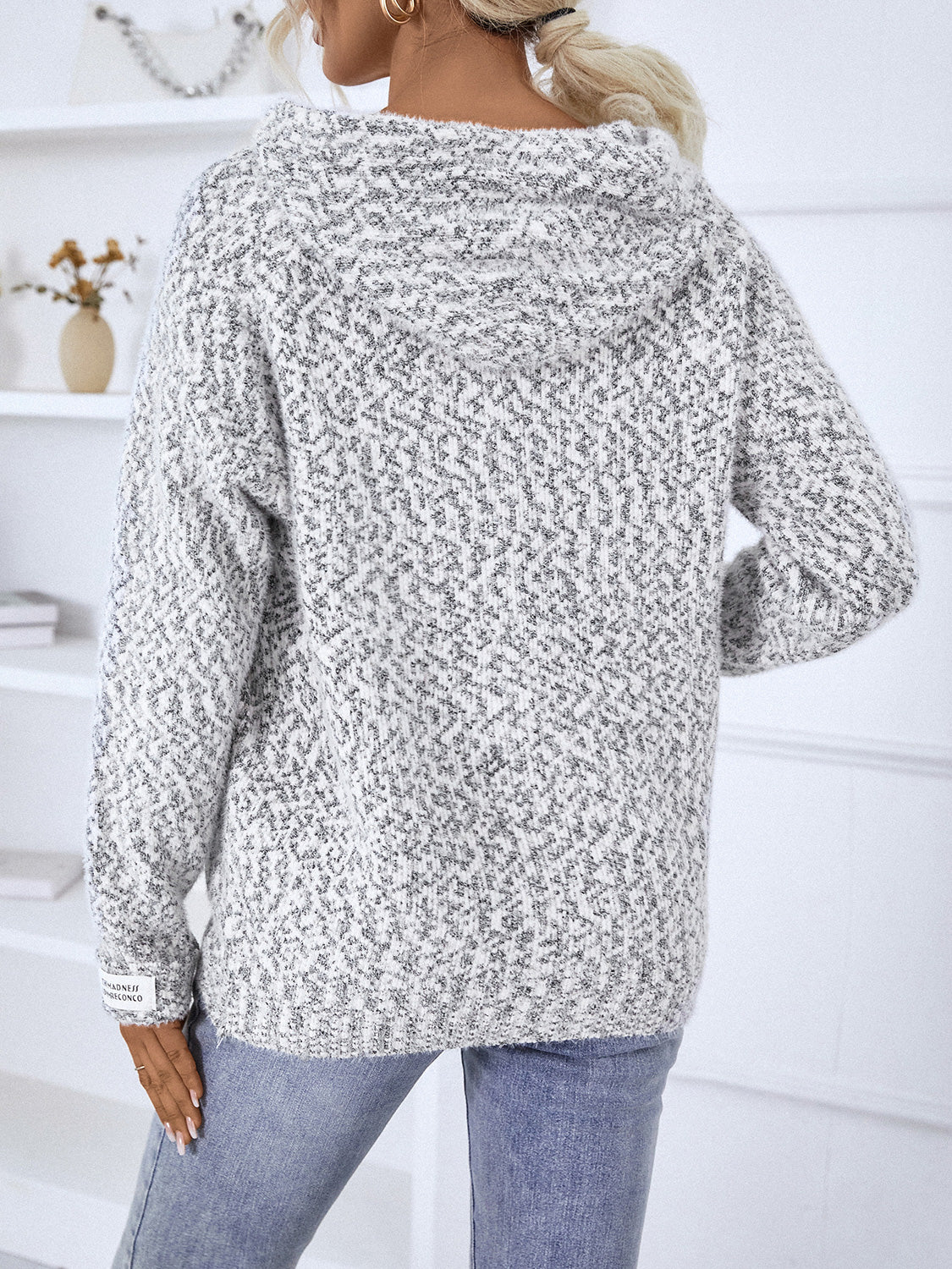Zip-Up Hooded Sweater-Angel Casuals