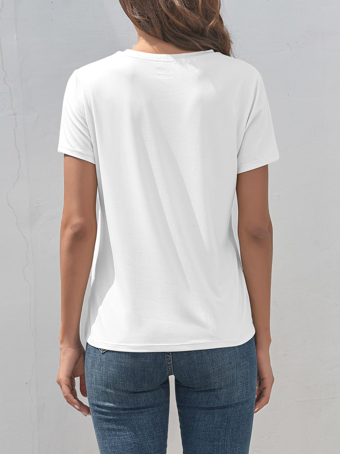 Graphic Round Neck Short Sleeve T-Shirt-Angel Casuals