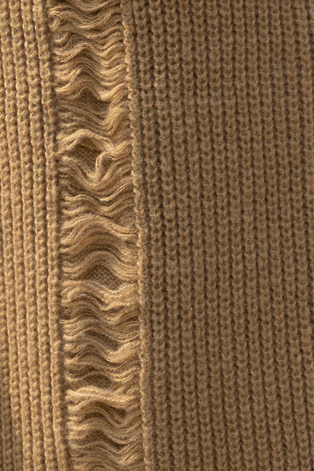 Fringe Trim Open Front Cardigan with Pockets-Angel Casuals