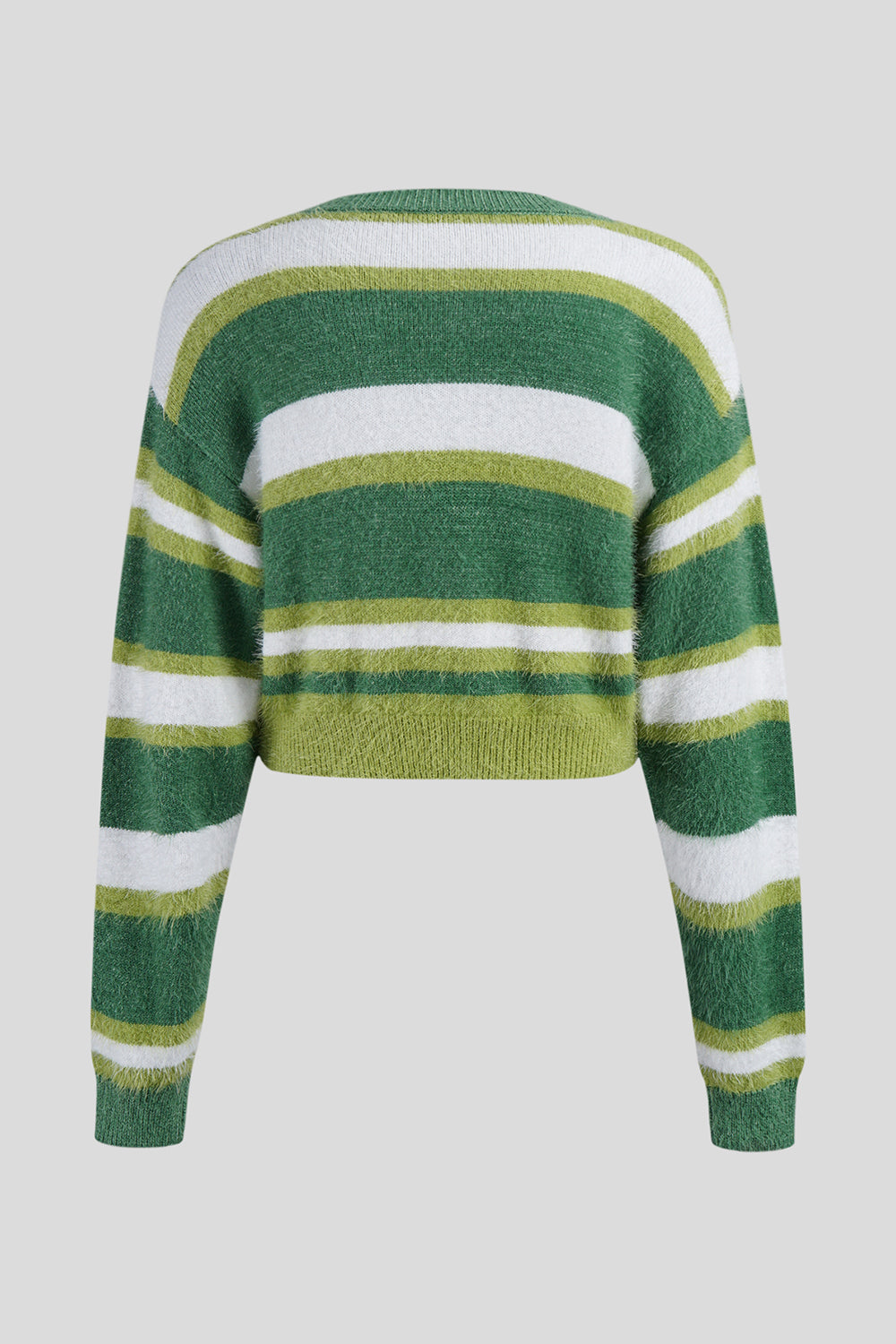 Striped Button Up Dropped Shoulder Cardigan-Angel Casuals