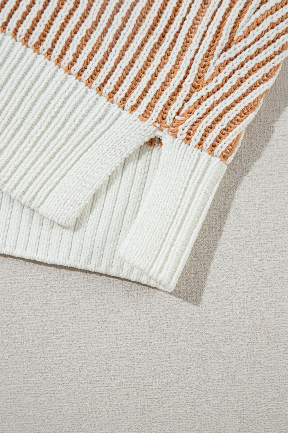 Round Neck Dropped Shoulder Sweater-Angel Casuals