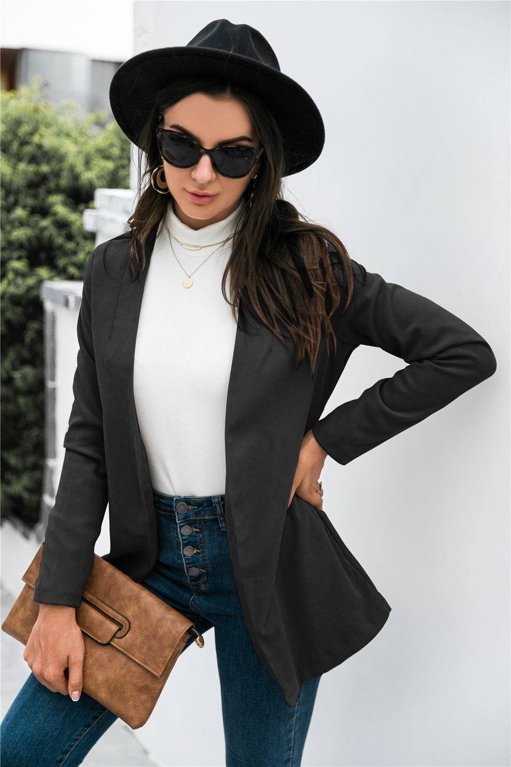 Three-Quarter Sleeve Blazer-Angel Casuals