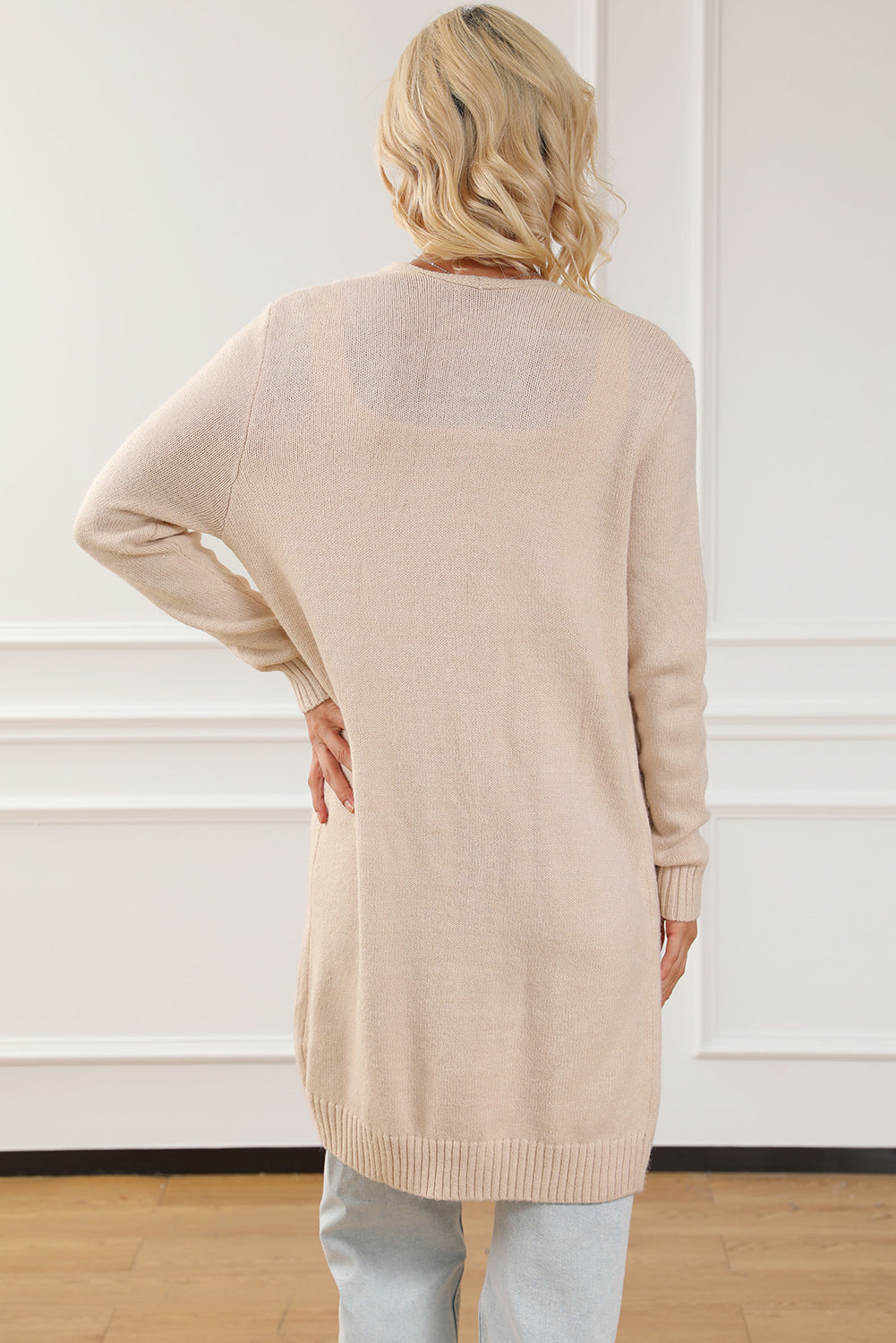 Pocketed Long Sleeve Cardigan-Angel Casuals