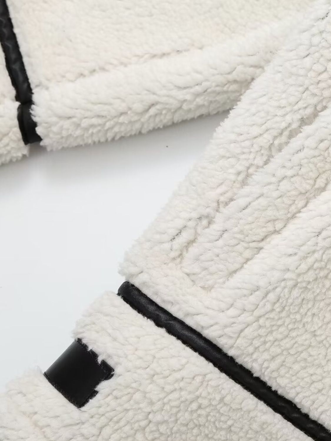 Zip Up Long Sleeve Sherpa Jacket-Angel Casuals