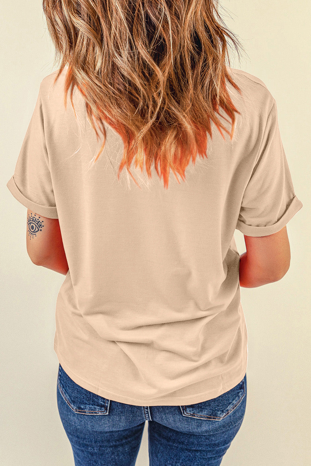MAMA Round Neck Short Sleeve T-Shirt-Angel Casuals