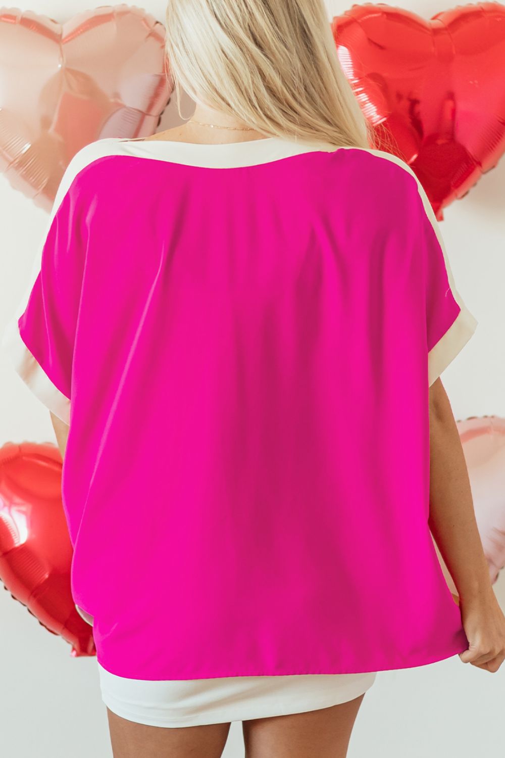 Boat Neck Half Sleeve Blouse-Angel Casuals