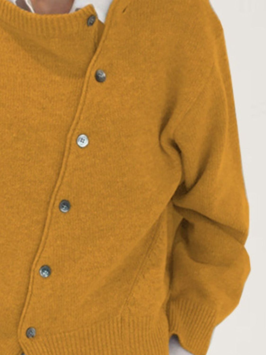 Dropped Shoulder Buttoned Cardigan-Angel Casuals