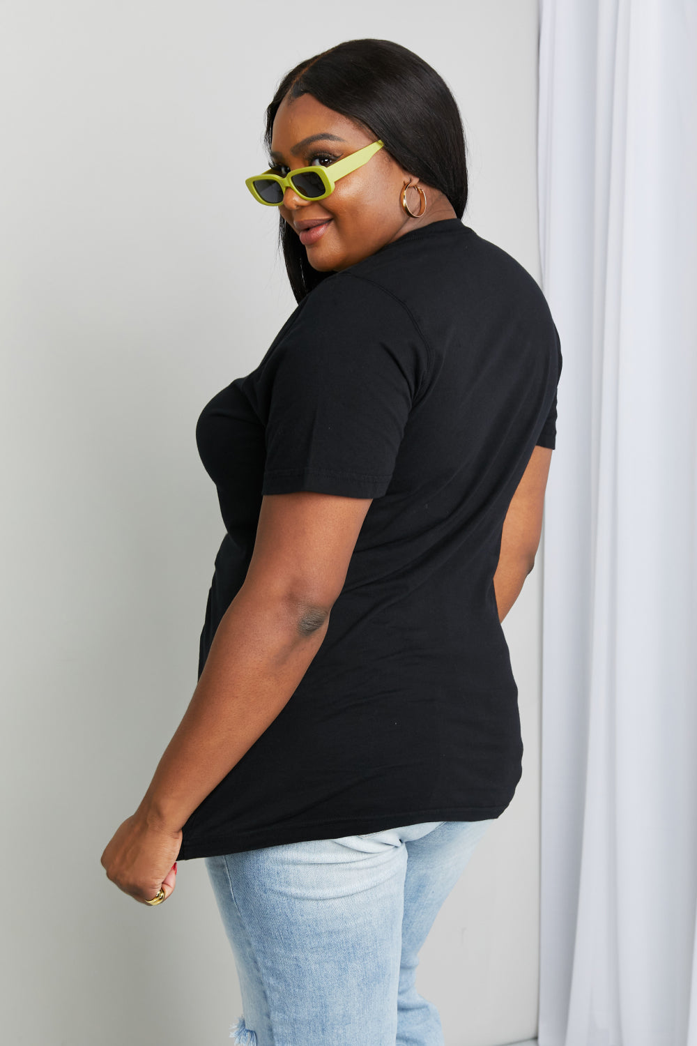 mineB Full Size Butterfly Graphic Tee Shirt-Angel Casuals